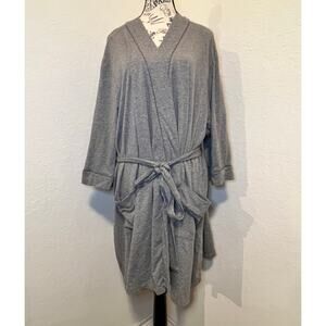 Serenada Women’s Robe Size 4X Sleepwear Belted Long Sleeve Pajama